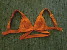 H&M Bikini Top triangolo/costume sopra/parte alta Arancio Tg.34 EU #back2ebay