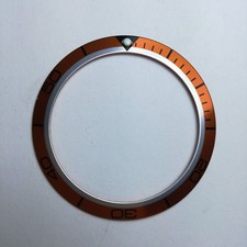 Inserto ghiera FIT Omega Planet ocean 42 mm  orange Bezel insert aftermarket 