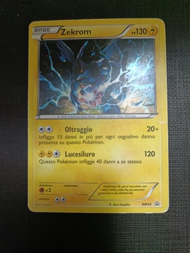 Carta pokemon zekrom - carta,
