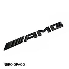STEMMA EMBLEMA PER MERCEDES AMG CLASSE A B C E G S CLA GL GLA GLE NERO