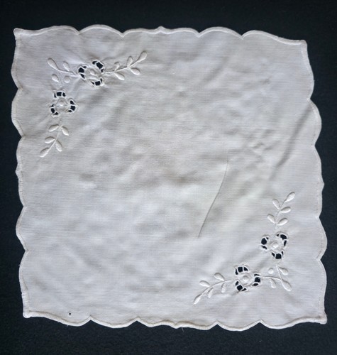 Fazzoletto vintage ricamato - , a
