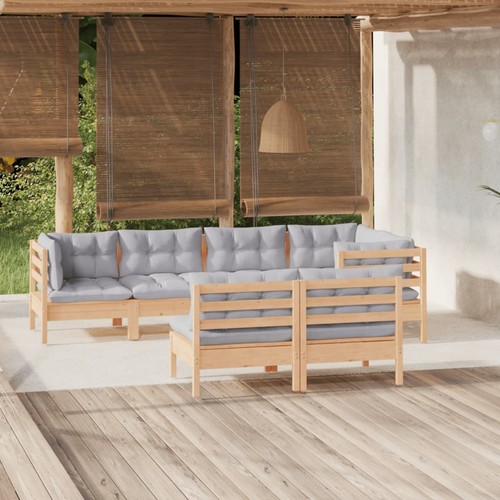 Set divani legno pino - divani,