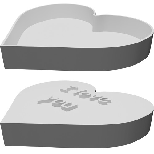 Scatola forma cuore - a,