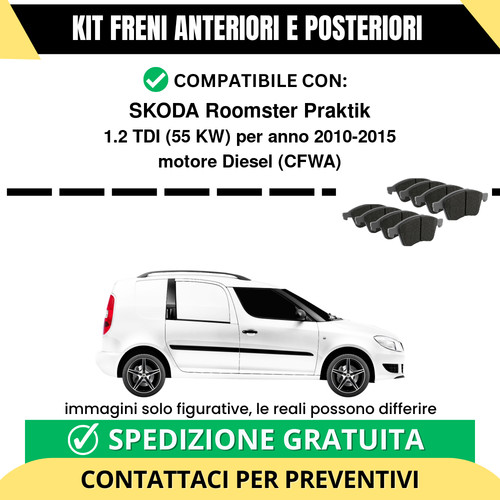 Pastiglie freno ant post - freno, +