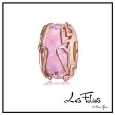 Charm Murrina Rosa cuori rosé