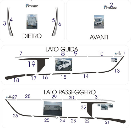 Adesivi per camper motorhome