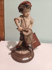Statua Scultura "Bambino suona Tamburo" Giuseppe Armani h 25cm + CERTIFICATO
