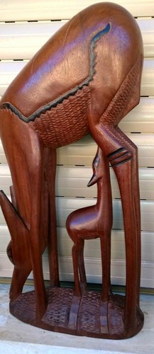 Scultura cervo femmina col - scultura,