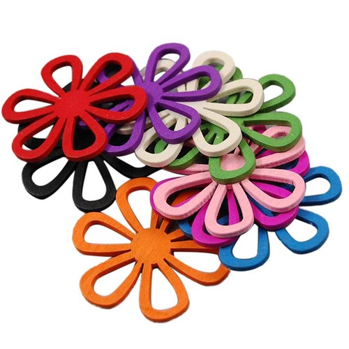 50x perline fiori - 50x,