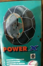Catene Da Neve Power X 70X auto Vedi foto con tabella x misure copertoniUsate