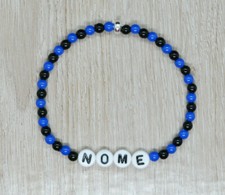 beaded bracelet name football
