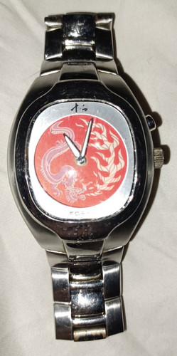 Orologio fossil dragon rosso - dragon,