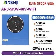 5000W 48V Solare Inverter Ibrido Off Grid MPPT 100A 500V WIFI Integrato 1-Phase