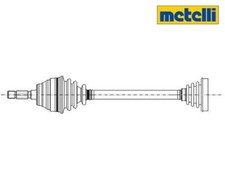 Drive Shaft Metelli 17-0506