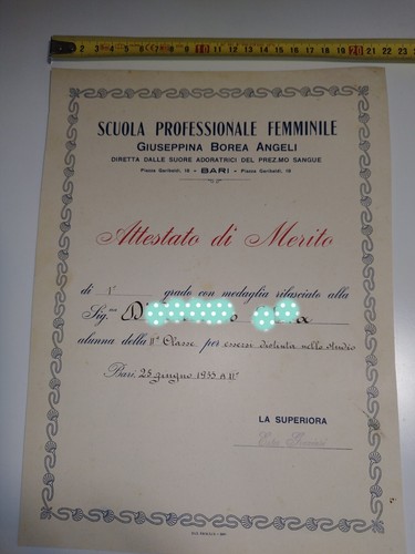 Attestato merito scolastico - attestato, di