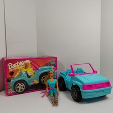 Barbie Great Shape 1983 bambola e incrociatore sportivo Jeep Mattel set vintage anni 80