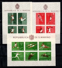 San Marino 1960 Sass. Bl.19-21