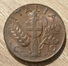 10 Centesimi 1938 IMPERO