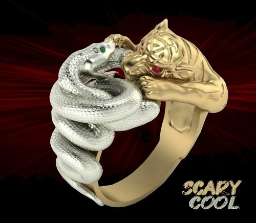 Anello uomo argento gotico