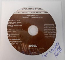 Dell Windows 7 Professional 32