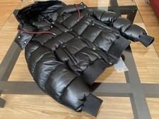 Piumino Alexander McQueen in pelle IT48 nuovo con etichetta $7200