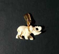 Ciondolo oro 14 k elefante Africa India vintage Tribal pendant