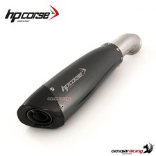 Scarico HpCorse Evoxtreme basso satinato nero racing Ducati Hypermotard 939