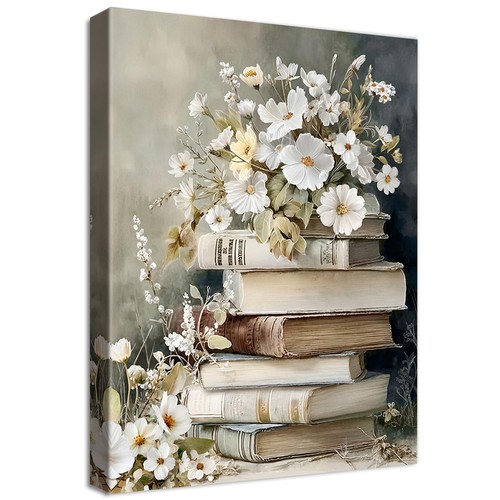 Libri fiori vintage - vintage, quadri