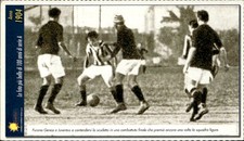 Cartolina calcio quadre Genoa