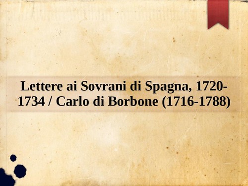 Lettere sovrani spagna - sovrani,