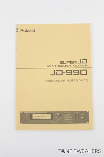 Roland 990 owner manual i - jd-990,