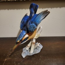 Statuina uccellino porcellana