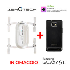 DRONE DOBBY ZEROTECH 4K SELFIE + GALAXY S2 + 4 ELICHE + APP DEDICATA + THUMBIES