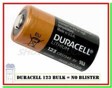 batteria cr123a 3v litio pila DURACELL 123 cr17345 bulk made in usa scade 2031