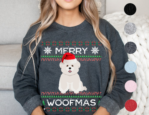 Maglione natalizio bichon - maglione,