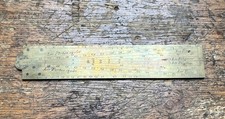 Rare brass sector rule 1700