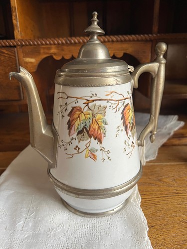 Antica caffettiera smaltata - , e
