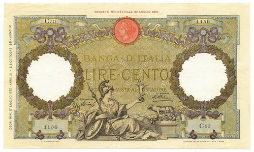 100 lire capranesi - lire,