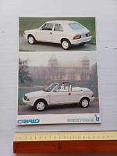 Bertone FIAT Ritmo Cabrio 1982 depliant italiano originale