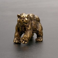 Pure Brass Brown Bear Figurine