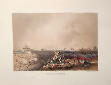 1859 BATTAGLIA DI MAGENTA LITOGRAFIA RISORGIMENTO GUERRA INDIPENDENZABossoli