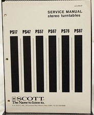 Manuale di servizio giradischi