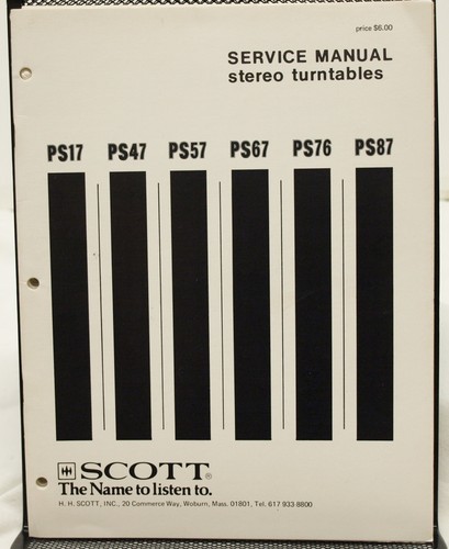 Manuale servizio giradischi - servizio,