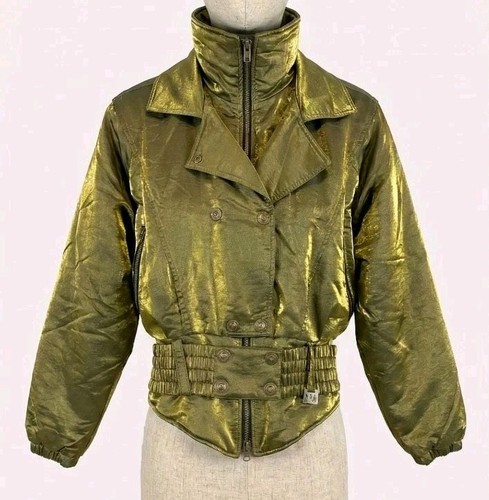 Giacca sci vintage - sci, oro