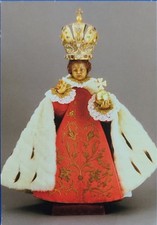  SANTINO GESÙ BAMBINO DI PRAGA CON PREGHIERA DI PADRE CIRILLO DELLA MADRE DI DIO