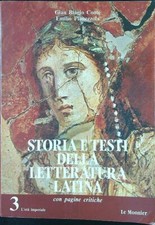 STORIA E TESTI DI LETTERATURA LATINA CON MATERIALI E STRUMENTI VOL 3