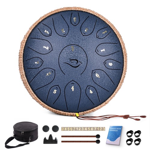 Steel tongue drum pollici - steel, 12