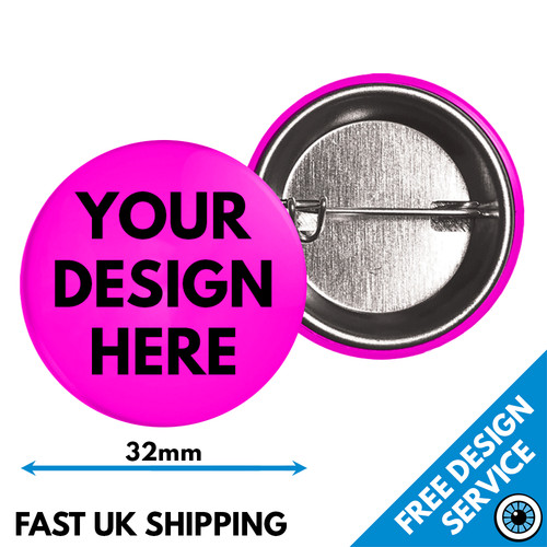 32mm neon custom badges - custom,