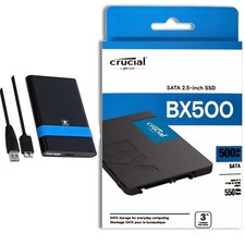 Hard Disk Esterno SSD CRUCIAL USB 3.0 Sata 500GB per Pc PS4 Portatile Notebook
