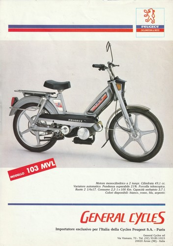 Depliant peugeot 103 - peugeot,